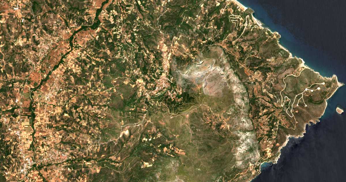 Mapa por satélite de Oktoniá