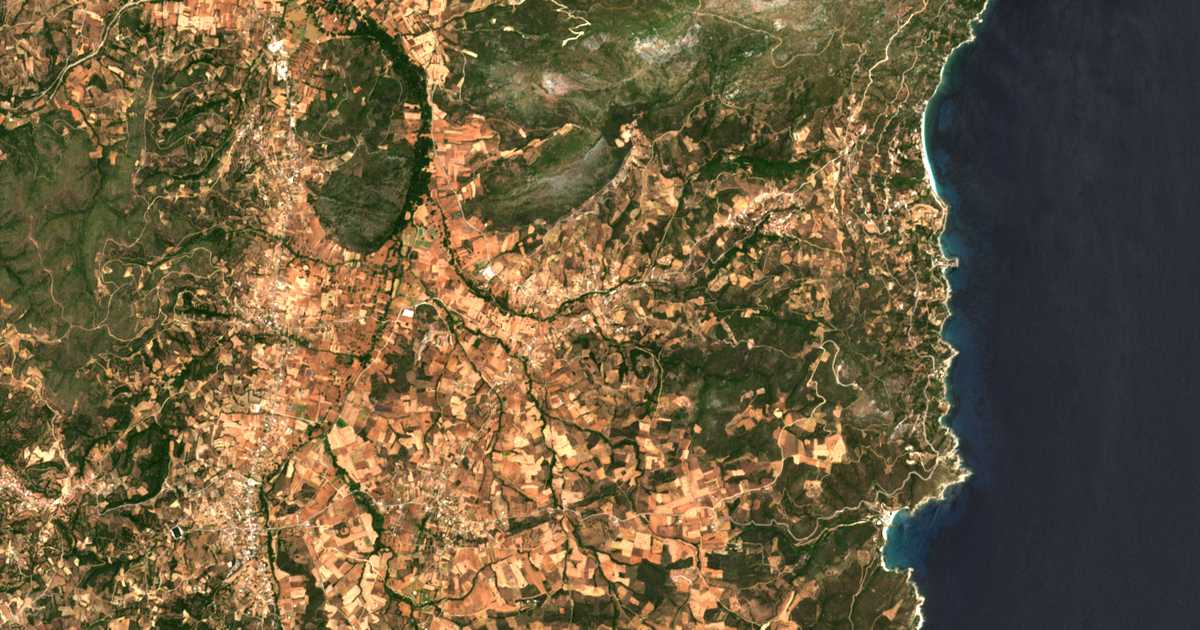 Mapa por satélite de Sykéai