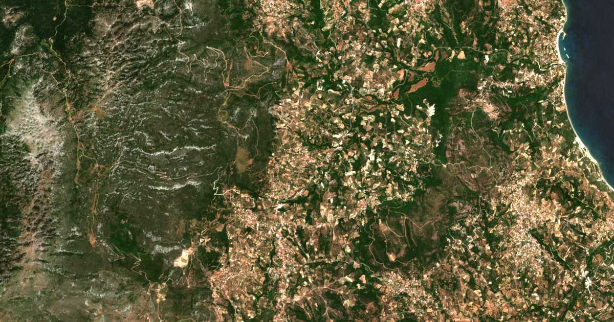 Mapa por satélite de Taxiárchai