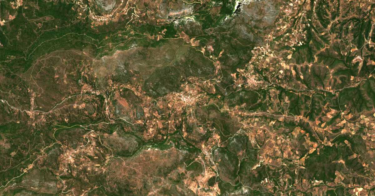Mapa por satélite de Trachílion