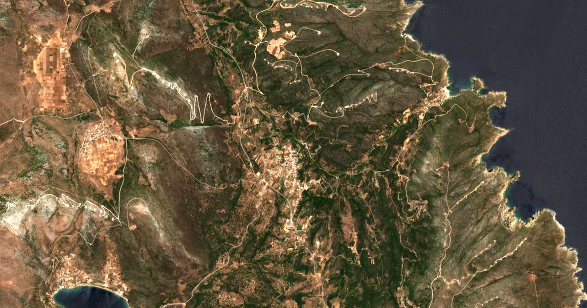 Mapa por satélite de Zárakes