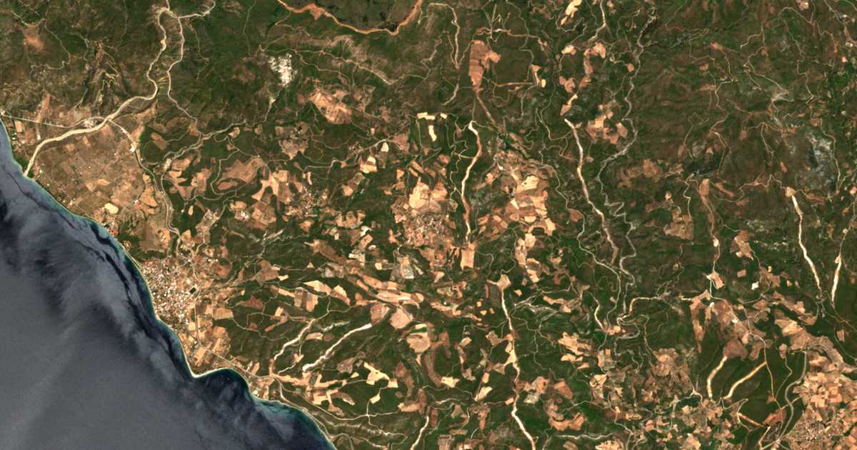 Mapa por satélite de Damiá