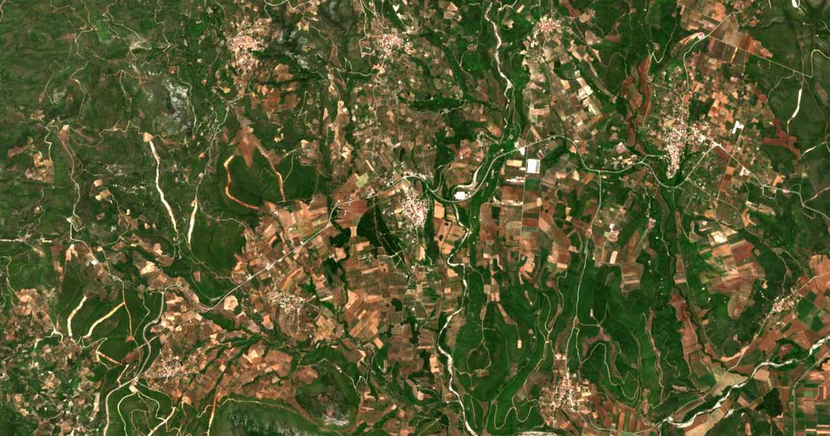 Mapa por satélite de Kechriaí
