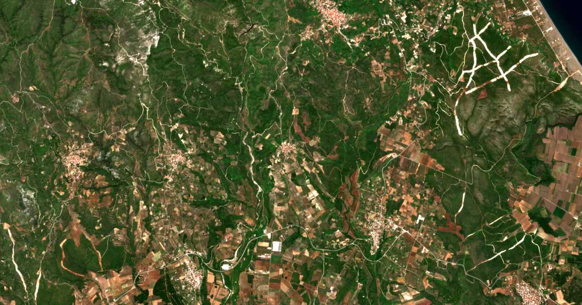 Mapa por satélite de Kerámeia