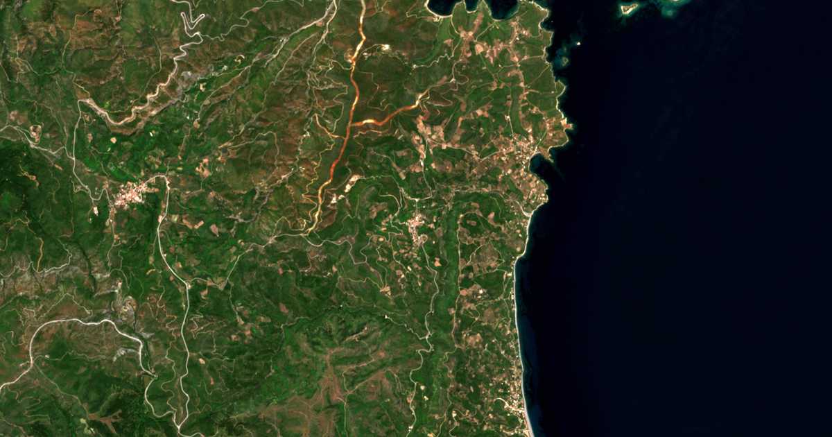 Mapa por satélite de Kotsikiá