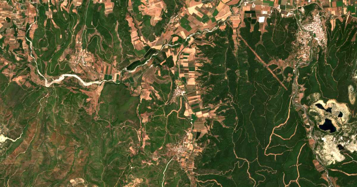 Mapa por satélite de Metóchion