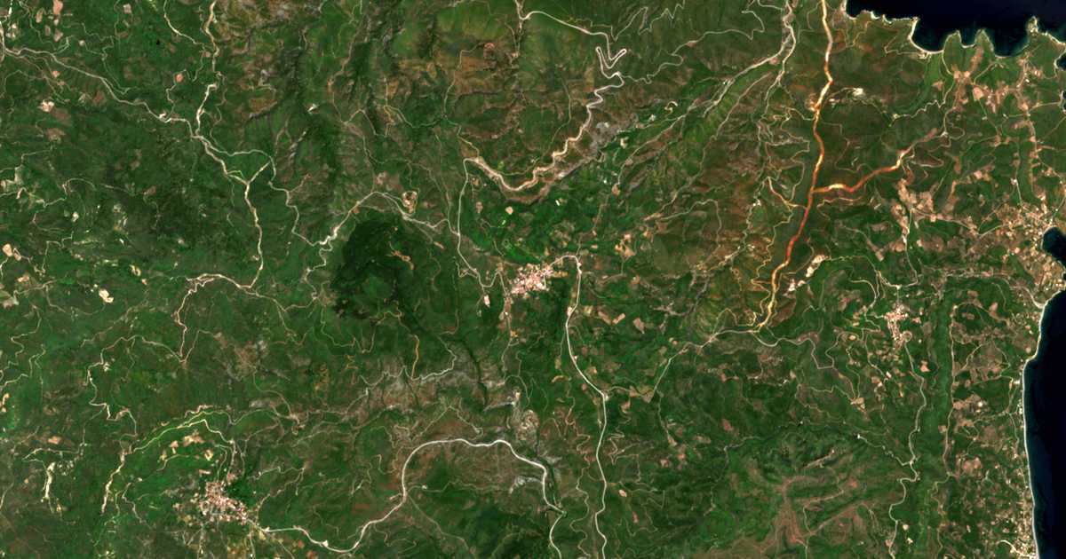 Mapa por satélite de Pappádes