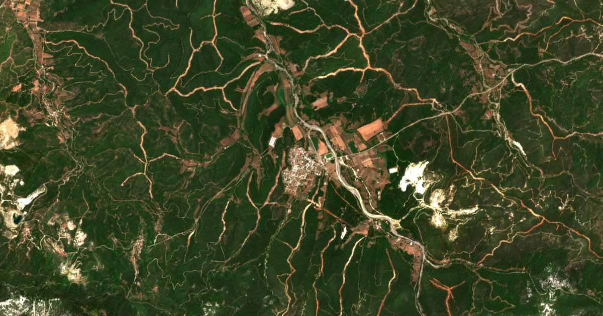 Mapa por satélite de Procopi