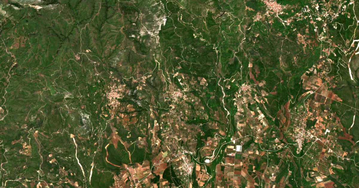 Mapa por satélite de Skepastí