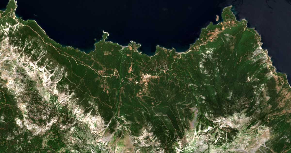 Mapa por satélite de Vlachiá