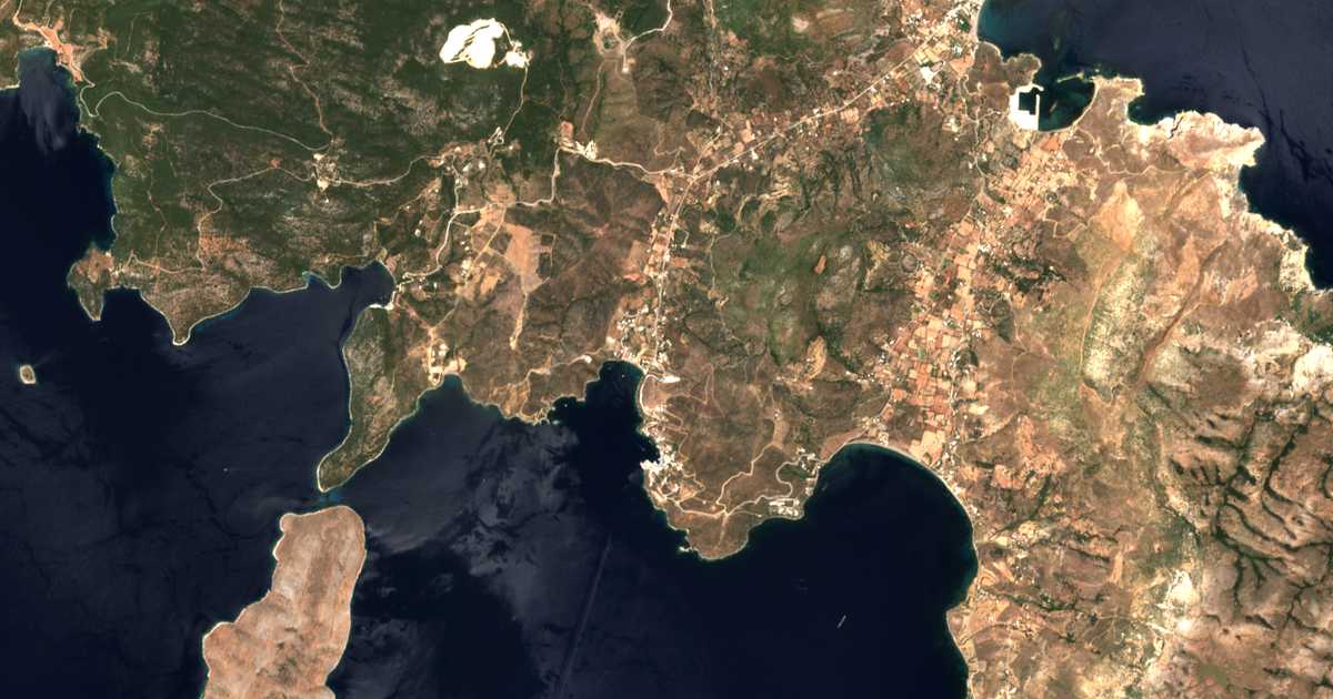 Mapa por satélite de Acheroúnes