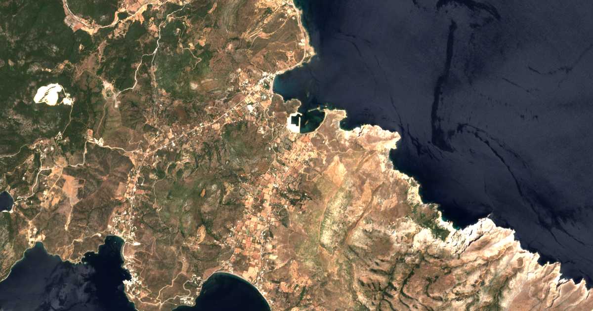 Mapa por satélite de Achílli