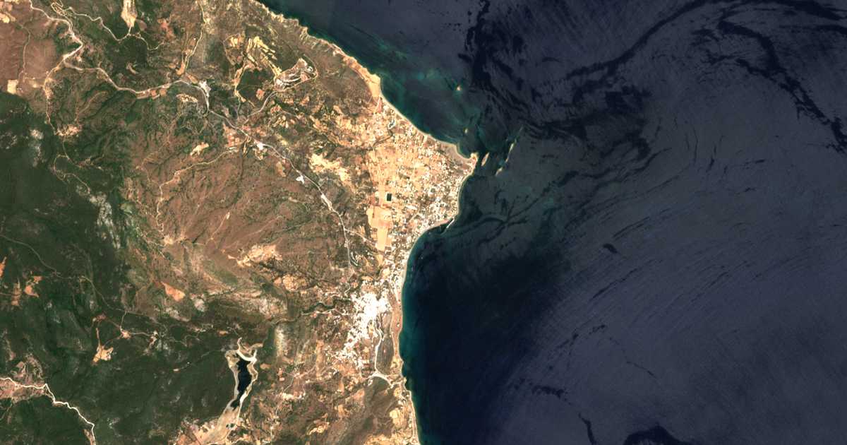 Mapa por satélite de Mólos