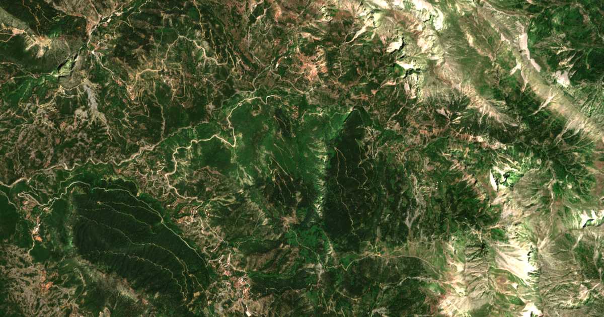 Mapa por satélite de Fousianá