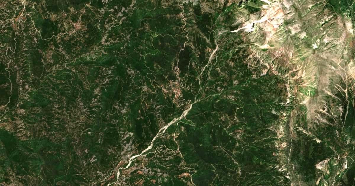 Mapa por satélite de Granítsa