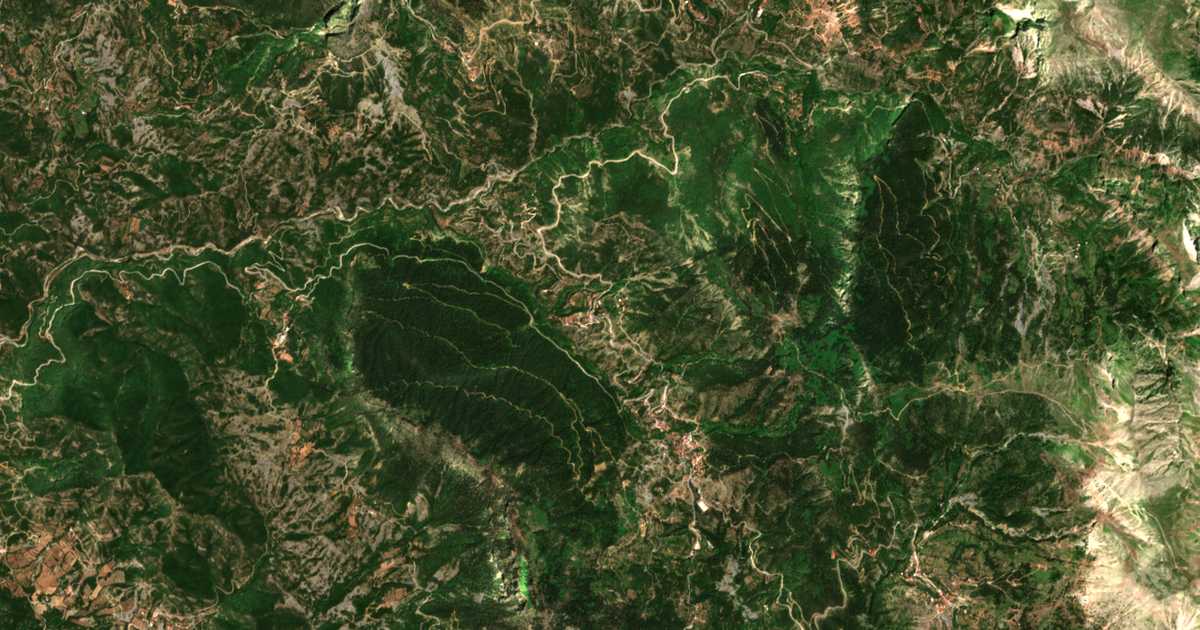Mapa por satélite de Káto Raptópoulon