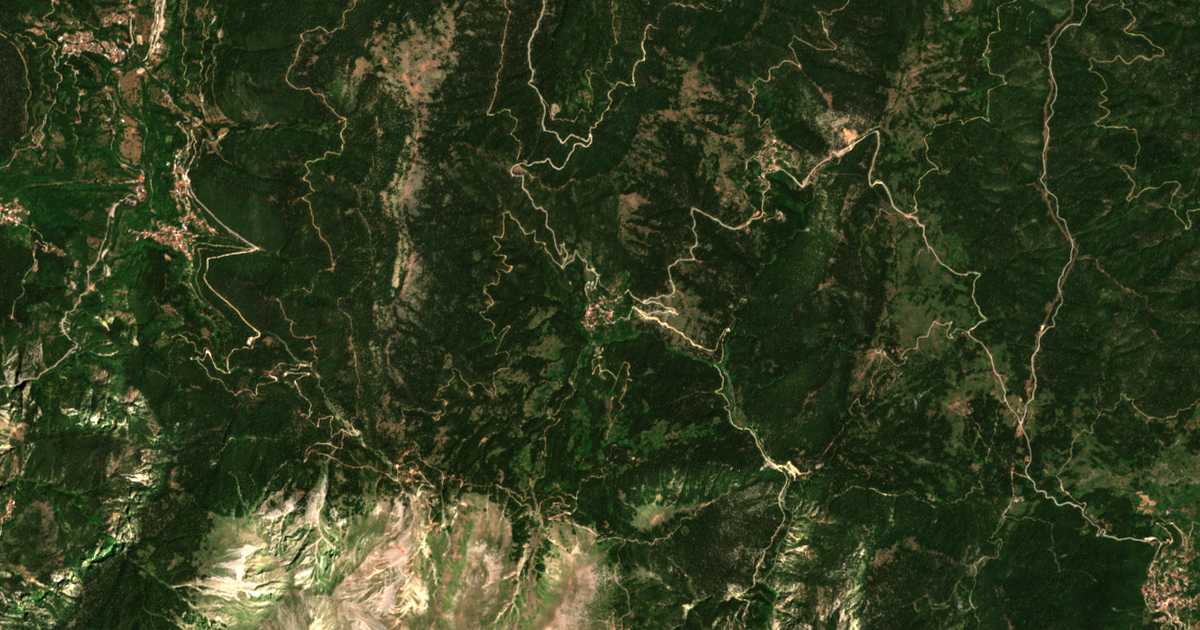 Mapa por satélite de Aniáda