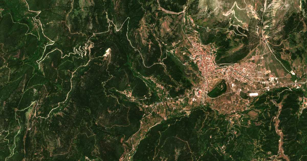 Mapa por satélite de Gorianádes