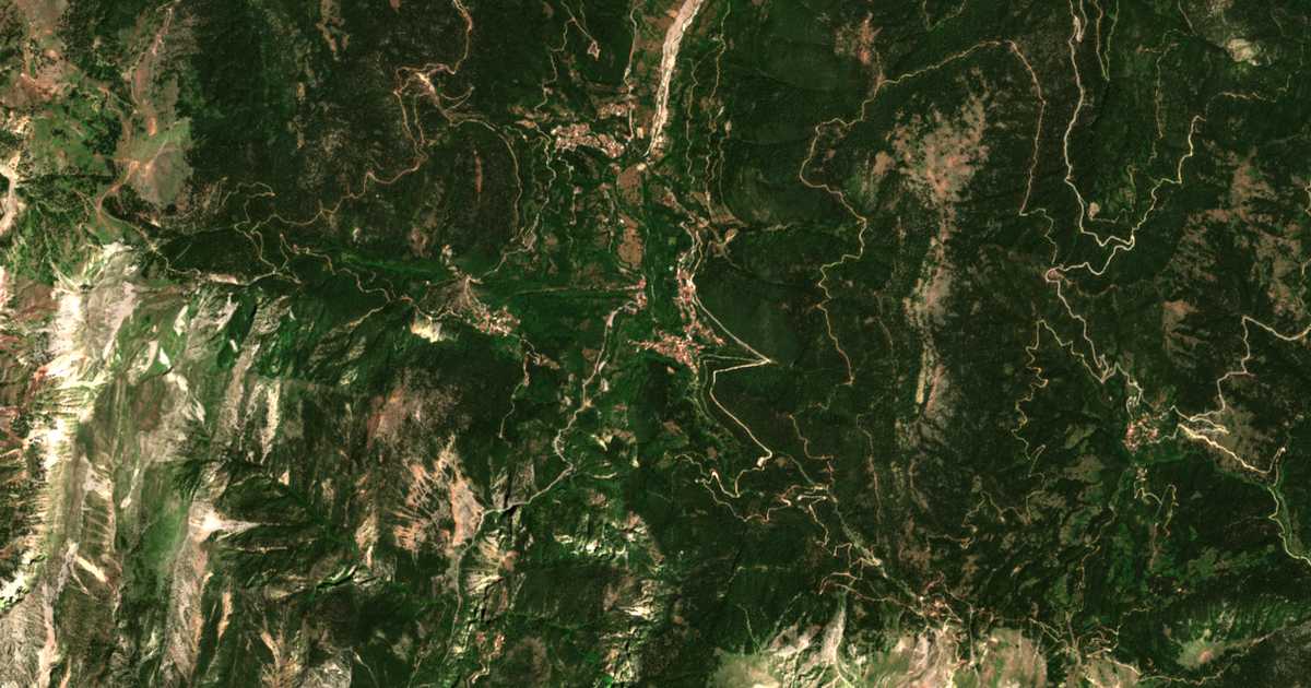 Mapa por satélite de Méga Choríon
