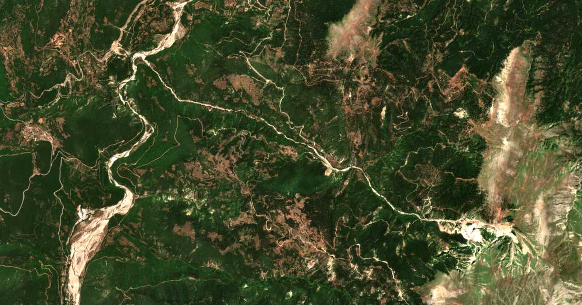 Mapa por satélite de Sténoma