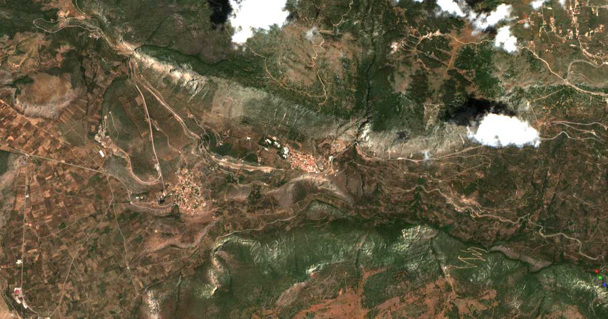 Mapa por satélite de Delfos