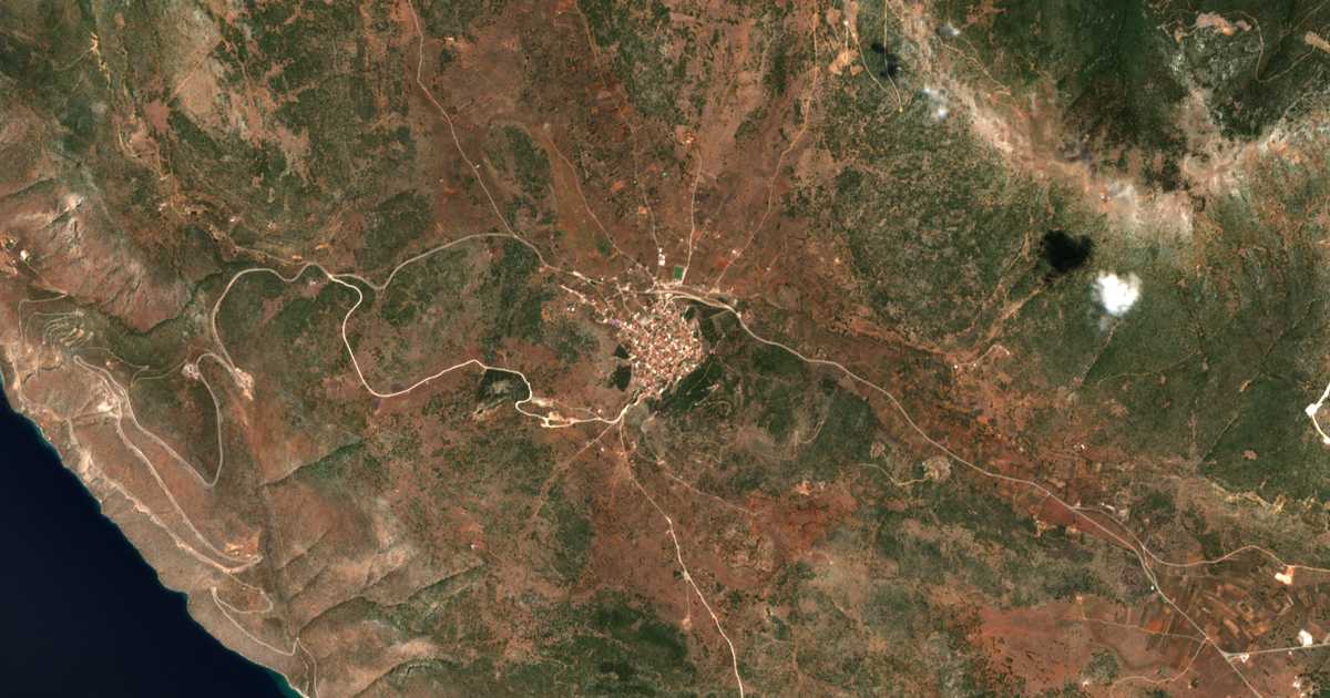 Mapa por satélite de Desfina