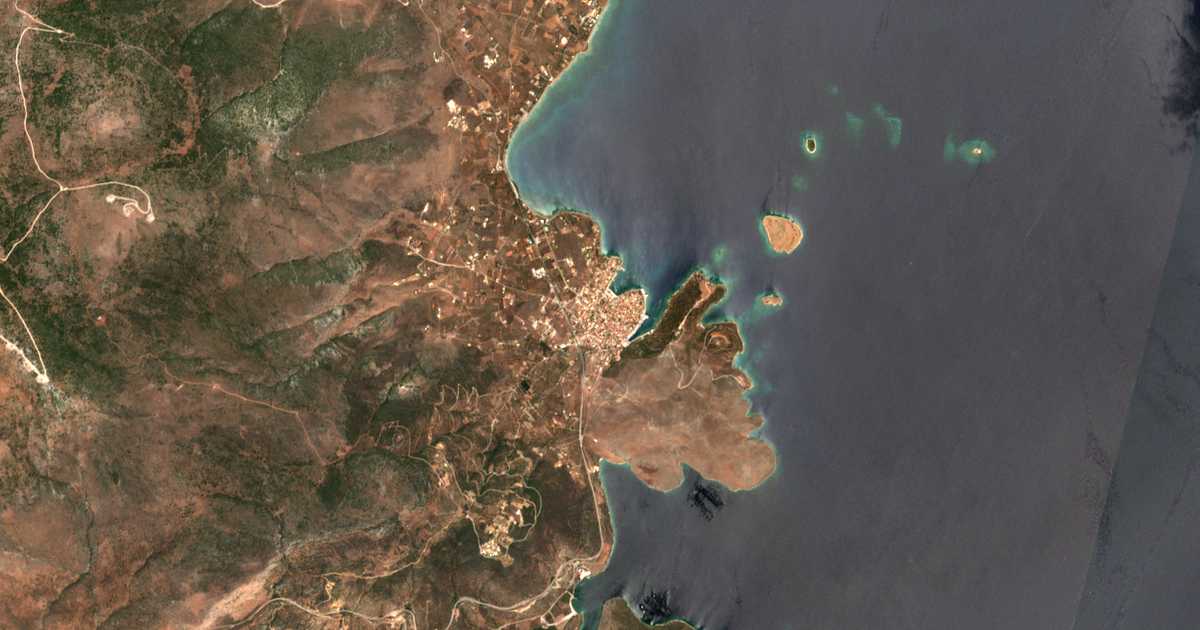 Mapa por satélite de Galaxidi