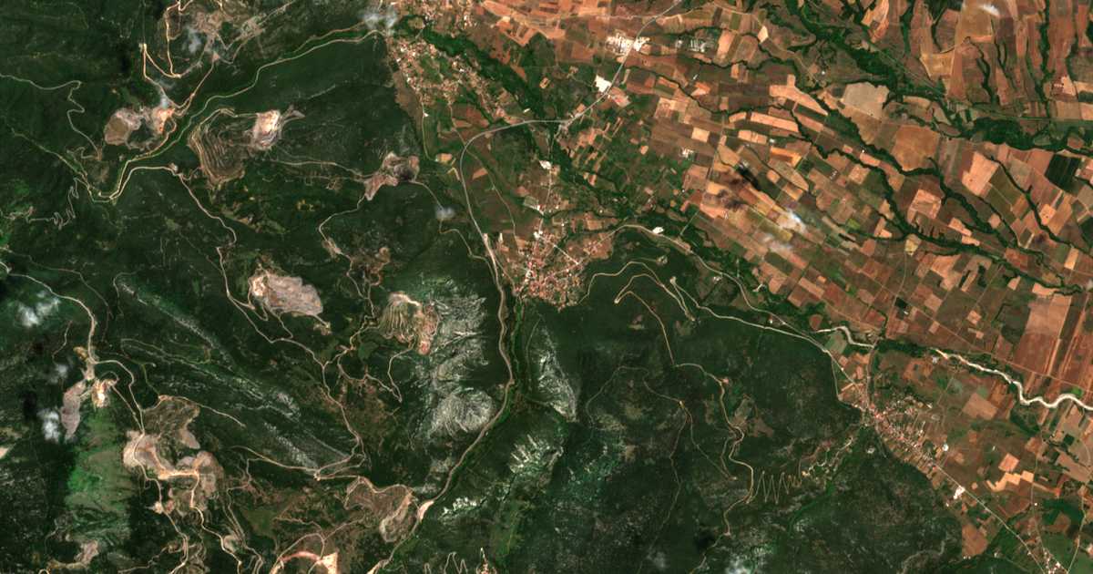 Mapa por satélite de Graviá