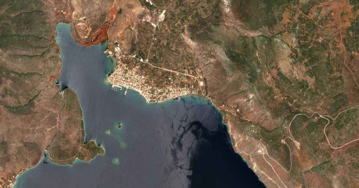 Mapa por satélite de Crisa