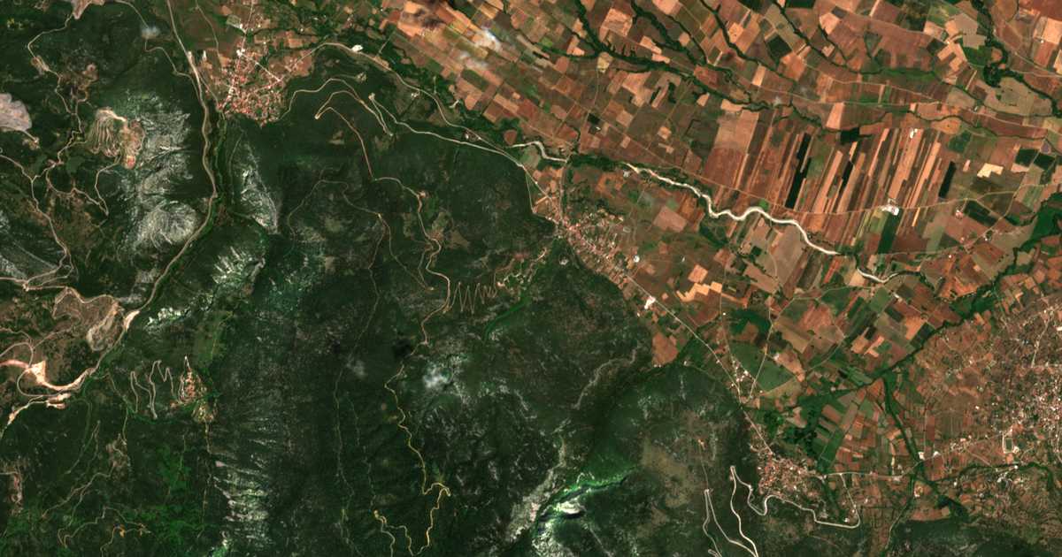 Mapa por satélite de Marioláta