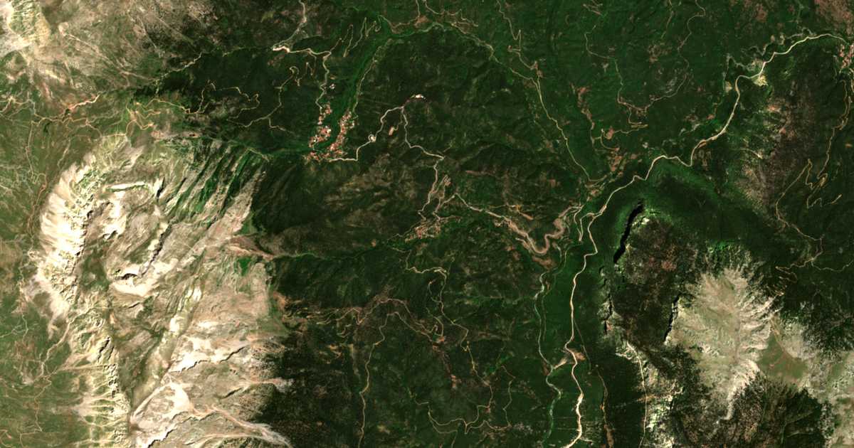 Mapa por satélite de Mousounítsa