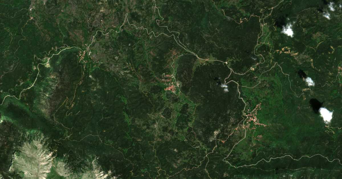 Mapa por satélite de Panourgiás