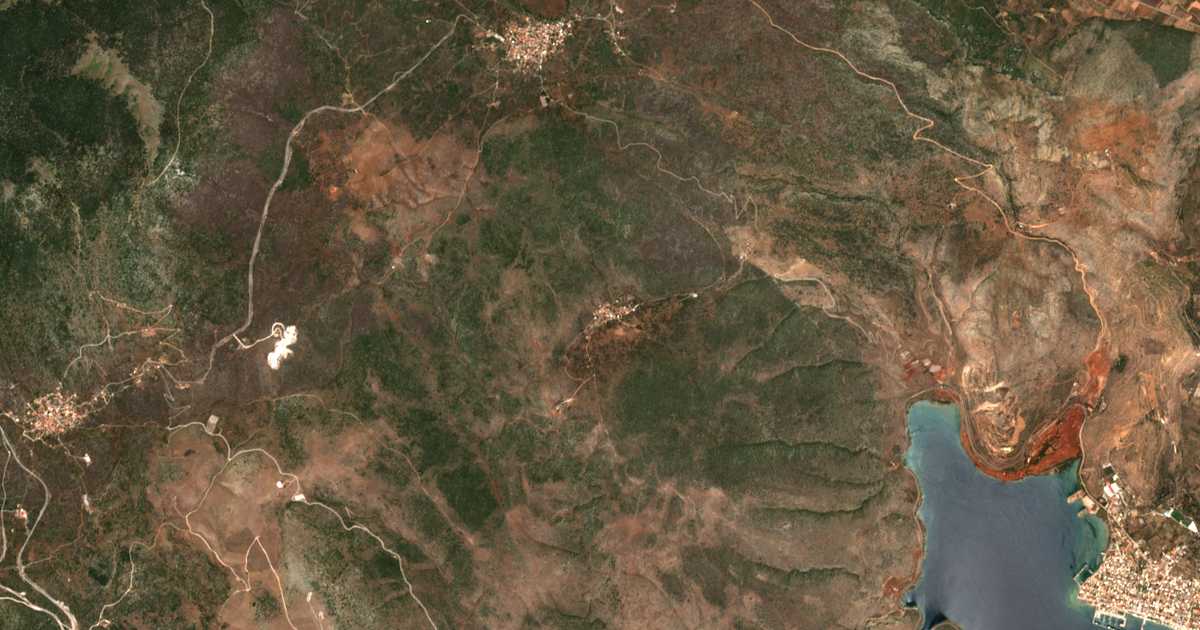 Mapa por satélite de Tritaía