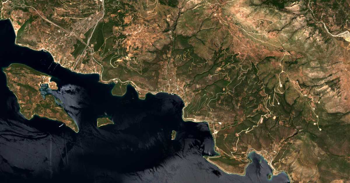 Mapa por satélite de Ágios Spyrídon
