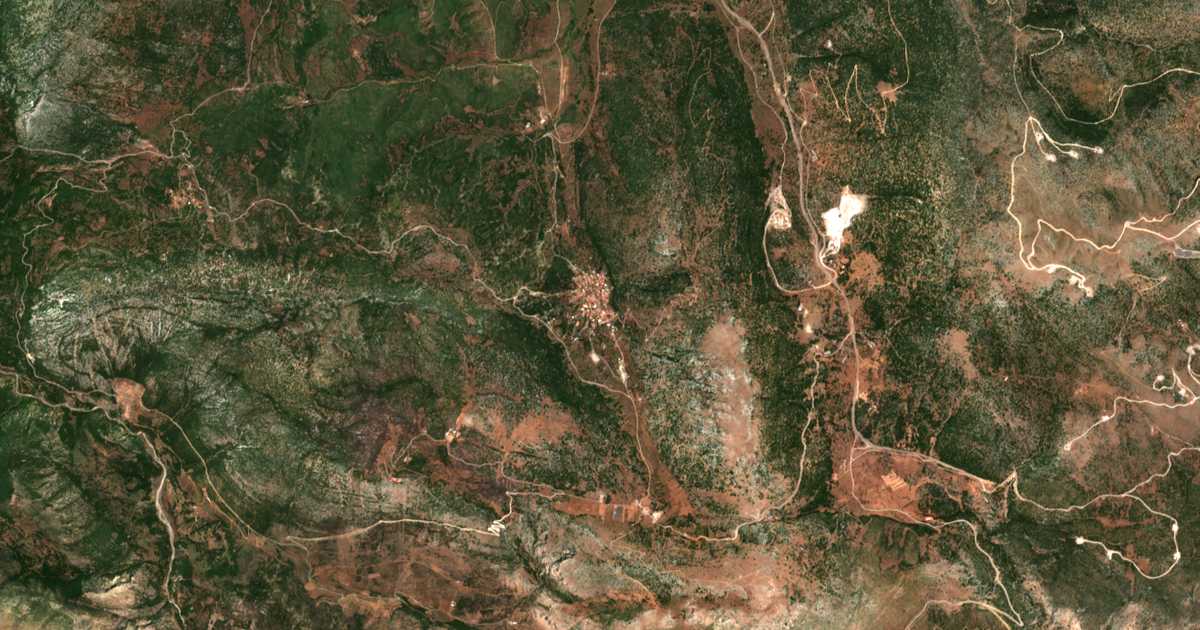 Mapa por satélite de Amygdaliá