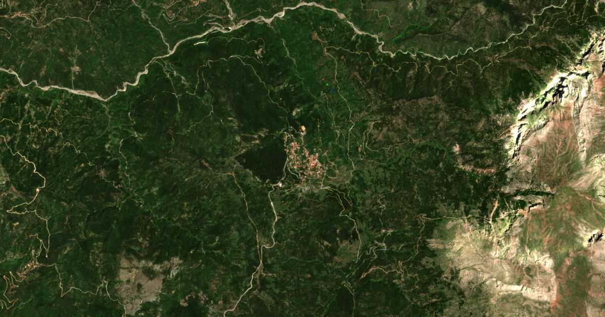 Mapa por satélite de Artotína