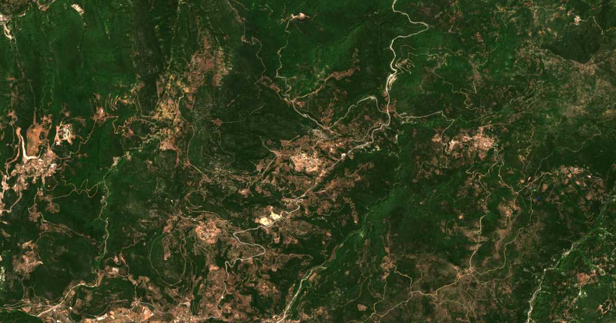 Mapa por satélite de Filothéi