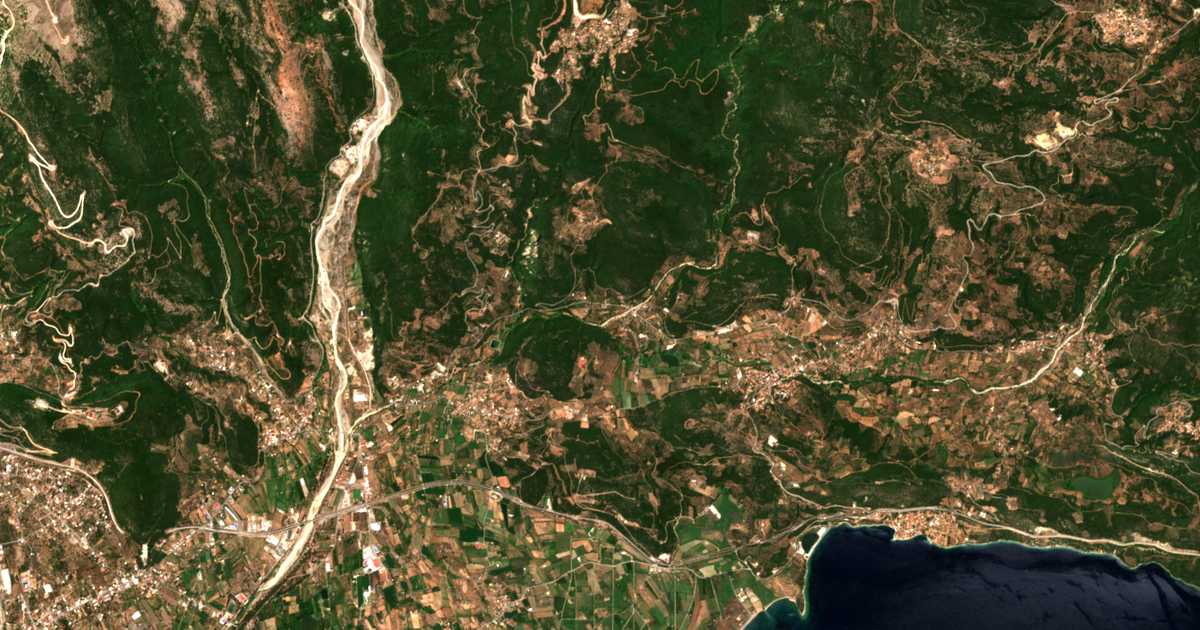 Mapa por satélite de Grigorítika