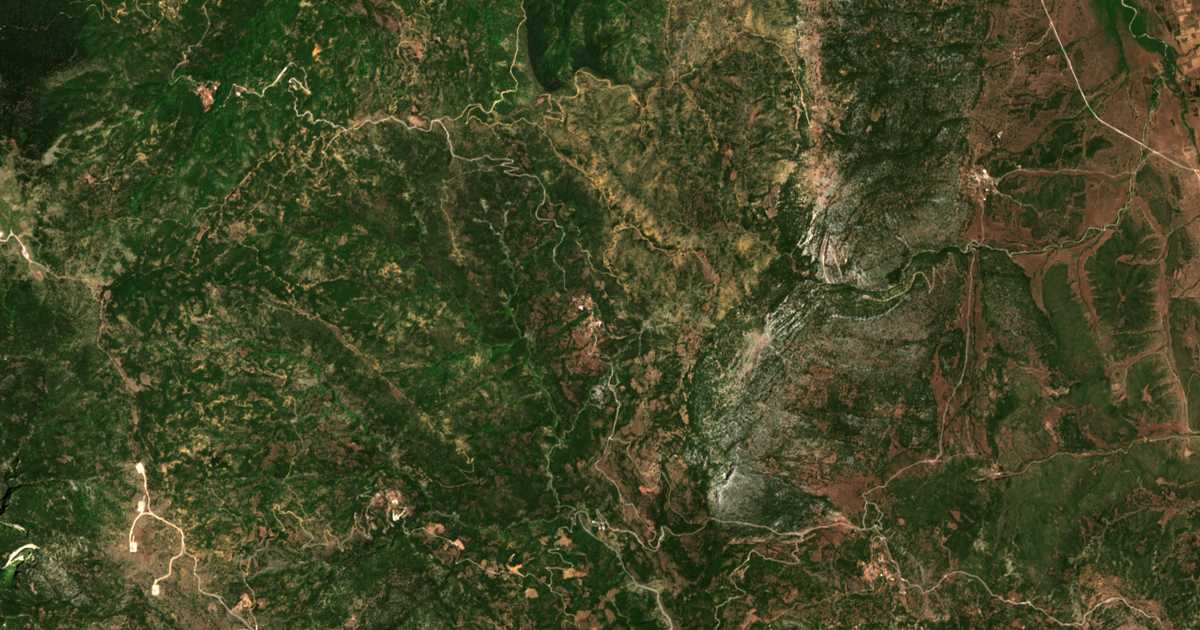Mapa por satélite de Miléa