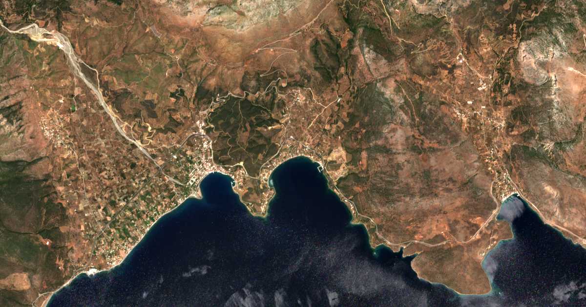 Mapa por satélite de Órmos Lemoniás