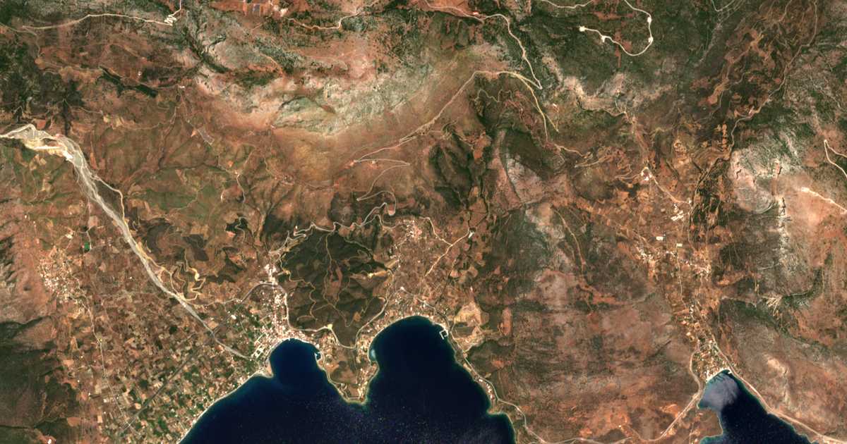 Mapa por satélite de Pánormos