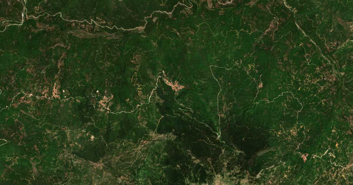 Mapa por satélite de Potidáneia