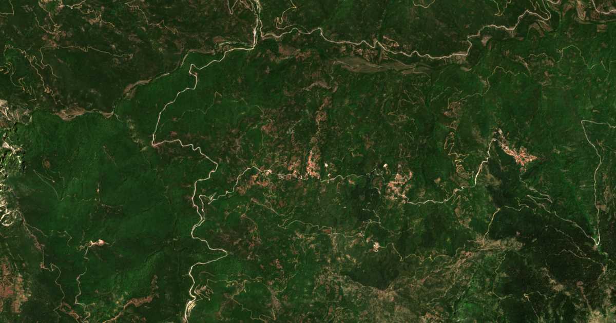 Mapa por satélite de Teíchion