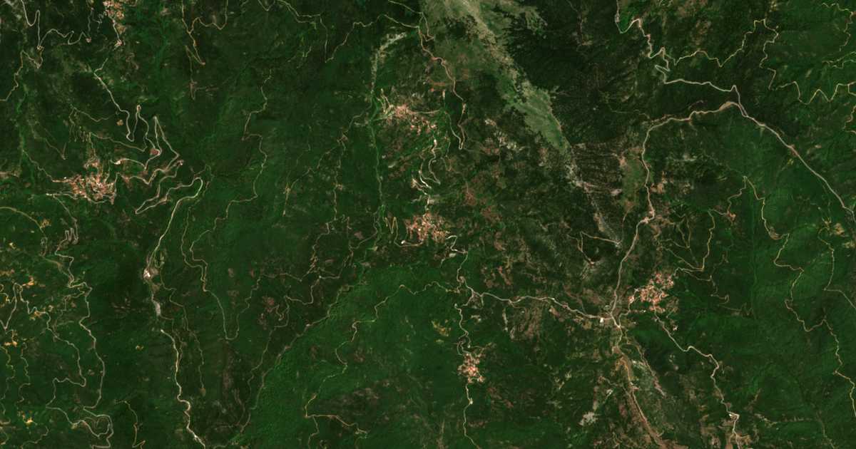 Mapa por satélite de Zoriános
