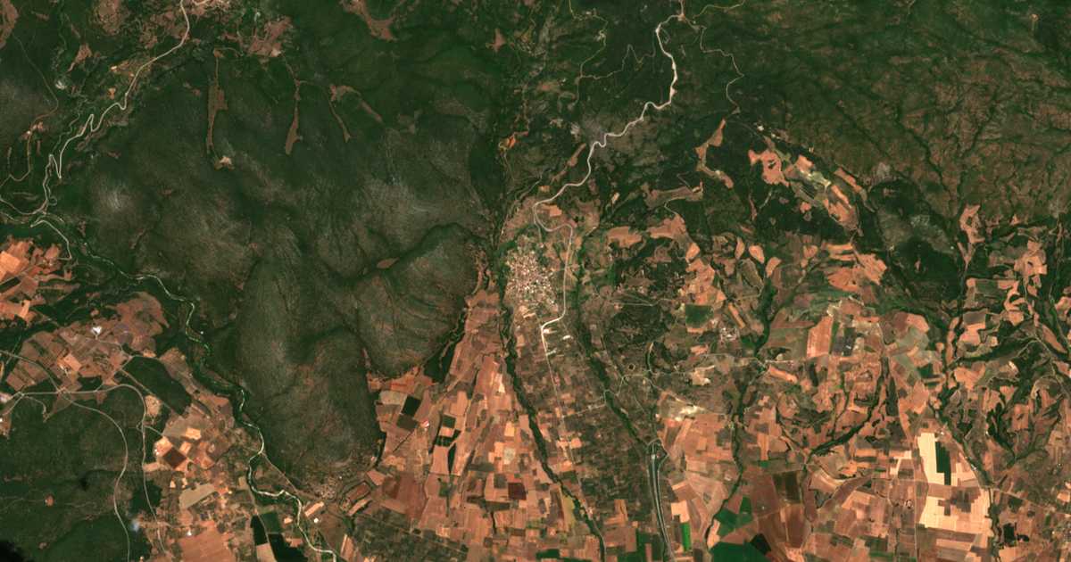 Mapa por satélite de Módion