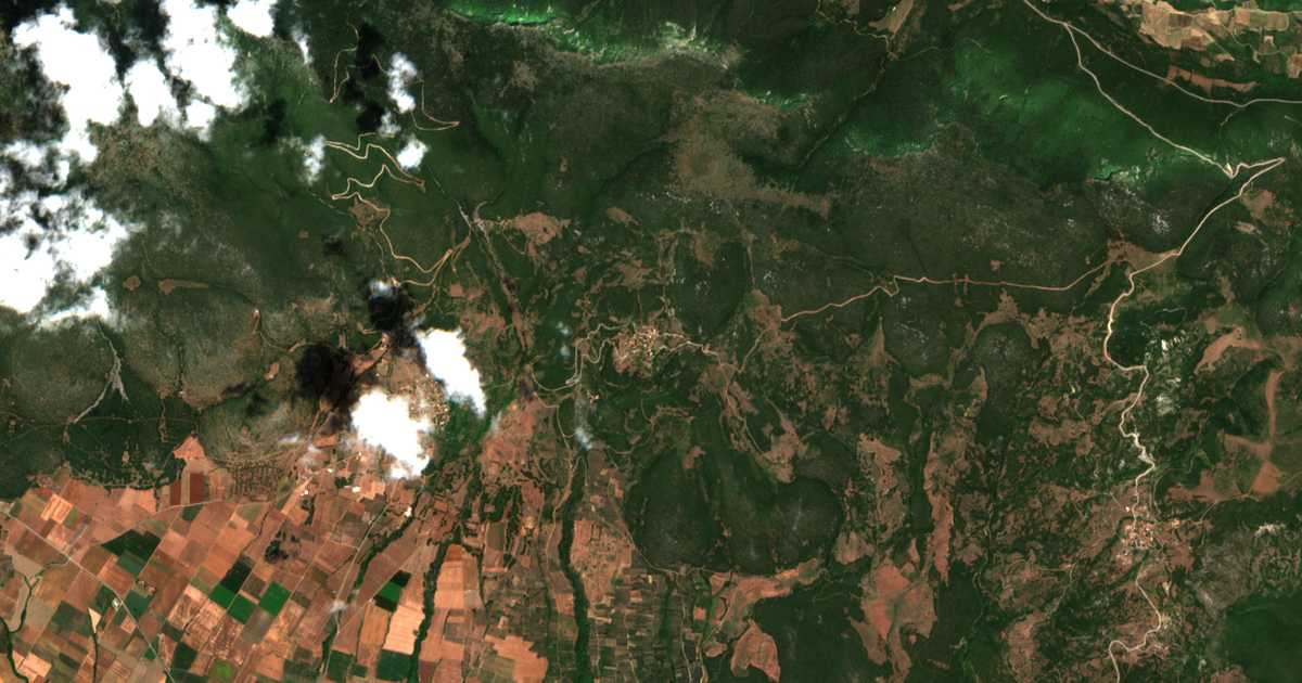Mapa por satélite de Titronio