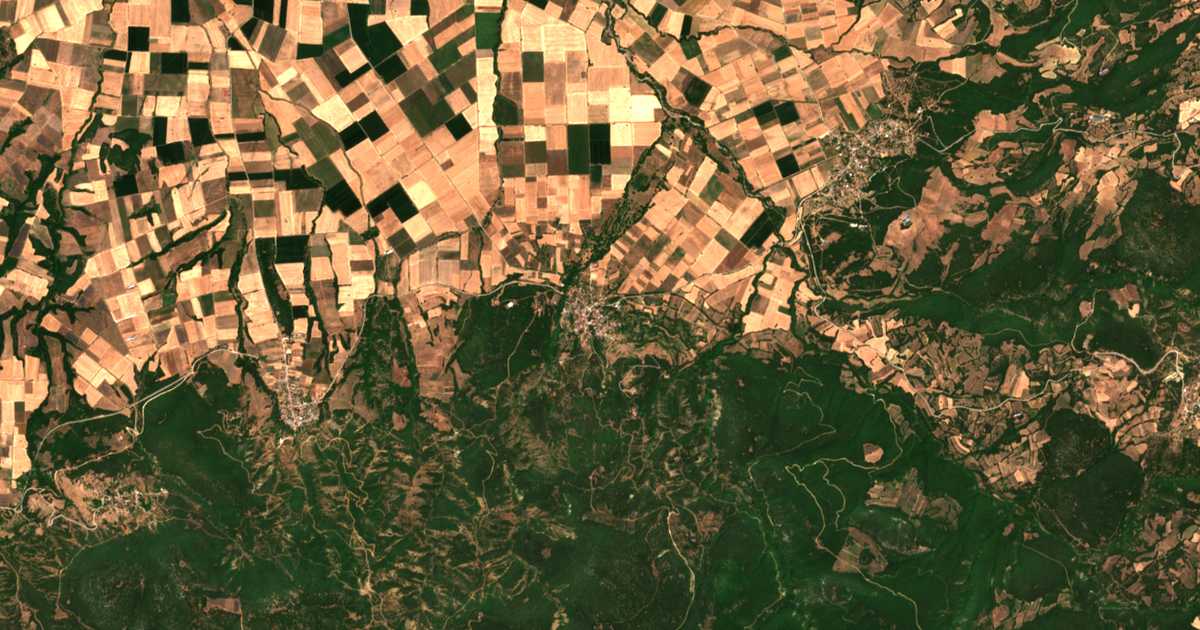 Mapa por satélite de Melitaía