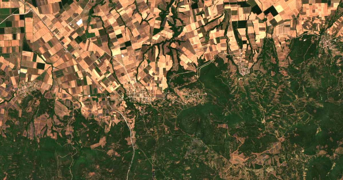 Mapa por satélite de Néos Palamás