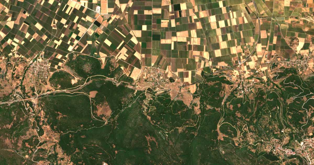 Mapa por satélite de Velesiótai
