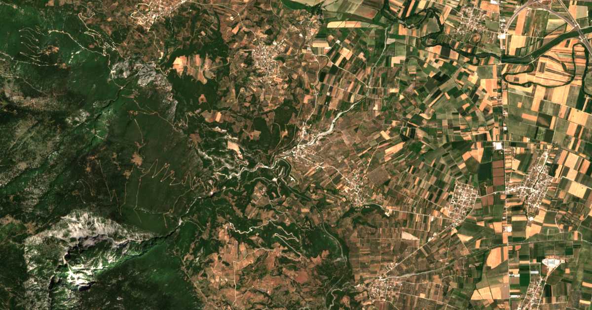 Mapa por satélite de Gorgopótamos
